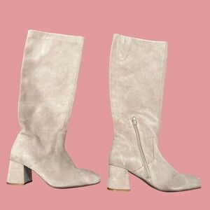 Seychelles Elegant sand/ Beige Knee-High suede Boots